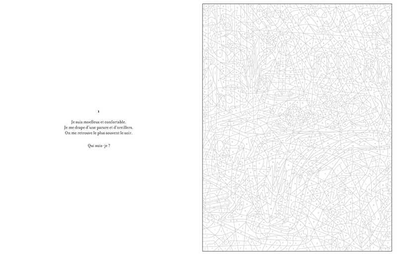 Pages avec illustrations déco cosy à colorier