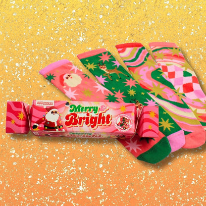 MERRY & BRIGHT – Coffret 4 Chaussettes Dépareillées | United Oddsocks | Taille 37-42 United Oddsocks