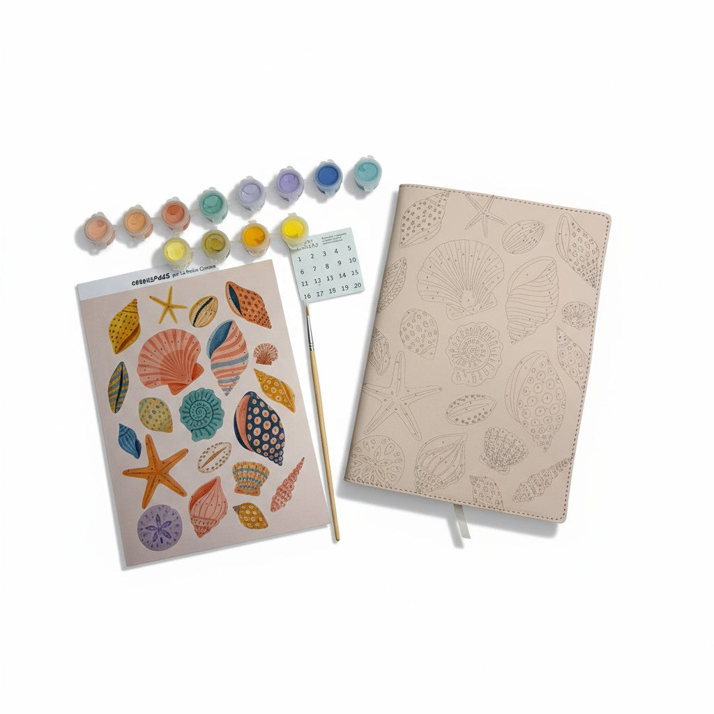 Notebook à Peindre – Coquillage 🐚 | Carnet créatif à personnaliser | La Petite Épicerie LA PETITE EPICERIE