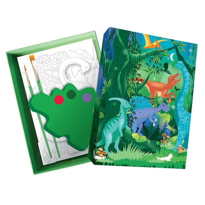 Kit Aquarelle Enfant Dinosaures BOX CANDIY® – Coffret Créatif Peinture Préhistorique Dès 6 Ans BoxCanDIY