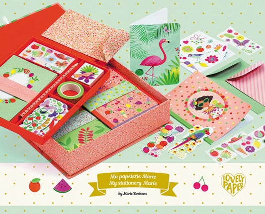 Papeterie Box Marie Djeco – Coffret Papeterie Créative Lovely Paper Djeco
