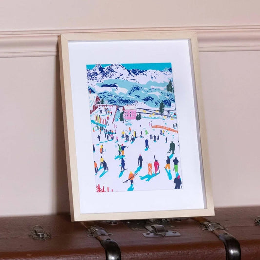 Peinture au Numéro Skiing Among Mountains – Katie Smith | Coffret Petit Pinceau LA PETITE EPICERIE