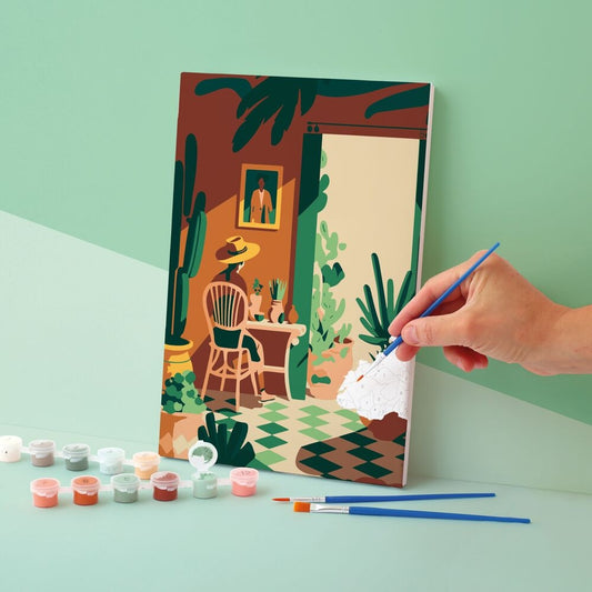 Peinture au Numéro Douceurs d'Été – Kit Créatif Toile 20 x 30 cm GRAINE CREATIVE