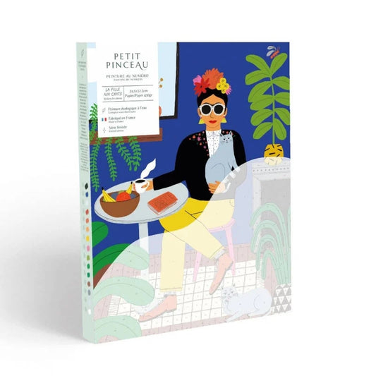 Peinture au Numéro La Fille aux Chats – Guillaume Denaudhome | Coffret Petit Pinceau LA PETITE EPICERIE