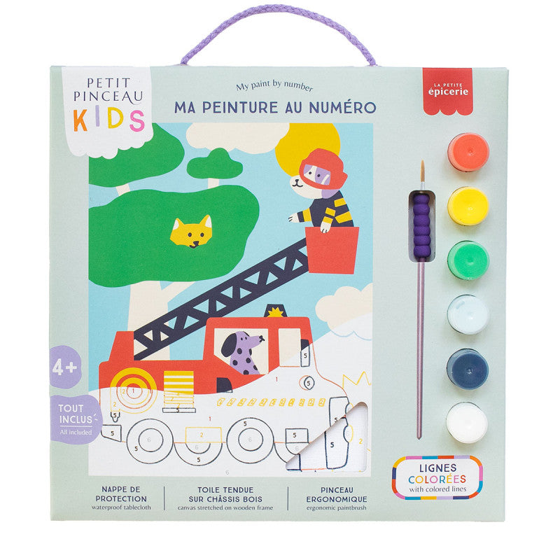 Illustration chien à peindre pour enfant dès 4 ans