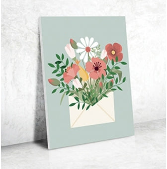 Peinture par Numéros Bouquet de Fleurs – Kit Créatif 30x40 cm GRAINE CREATIVE