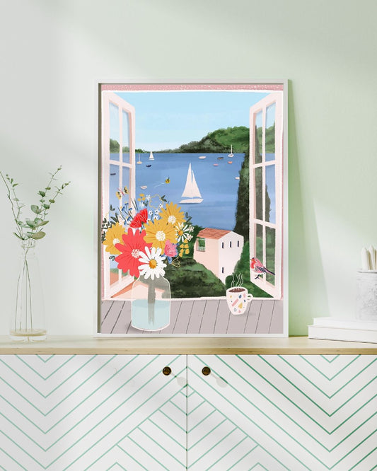 Peinture par numéros "Évasion Florale" | Toile tendue 20x30 cm JOY!