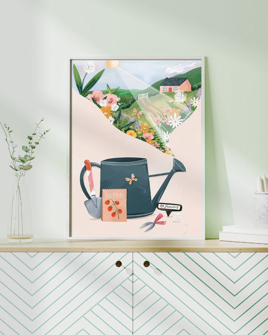 Peinture par numéros "Le Jardin Secret" | Toile tendue 20x30 cm JOY!