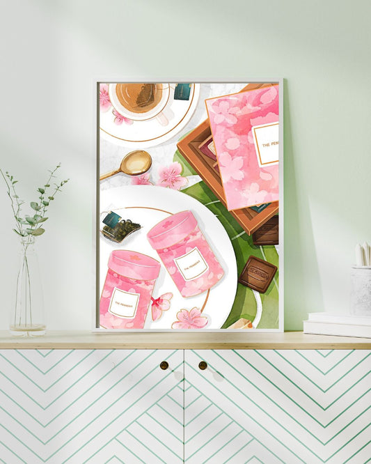Peinture par numéros "Tea Time Gourmand" | Toile tendue 20x30 cm JOY!