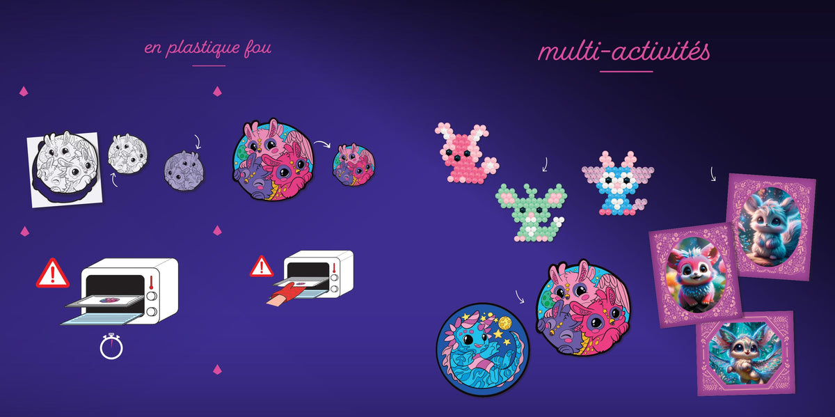 Kit de 270 perles à eau Fantasy Dreams avec grille pince et spray