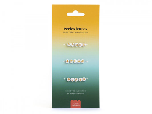 Perles Lettres Vamos A La Playa – Bracelet Personnalisé DIY Été LA PETITE EPICERIE