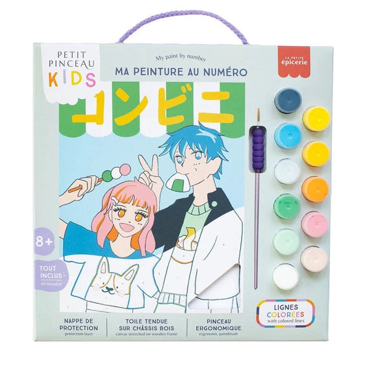 Petit Pinceau Kids Konbini – Peinture au Numéro Enfant dès 8 Ans | Univers Manga Japonais LA PETITE EPICERIE