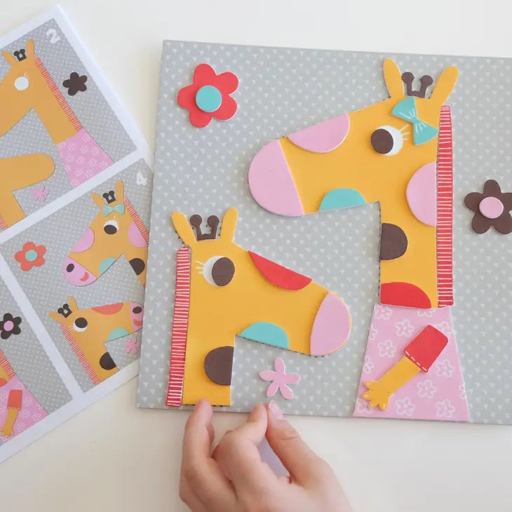 Pièces de mousse autocollantes colorées pour activité créative enfant