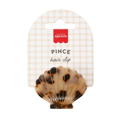 Pince à cheveux coquillage écaille – Pince crabe chic en acétate (10 cm) LA PETITE EPICERIE
