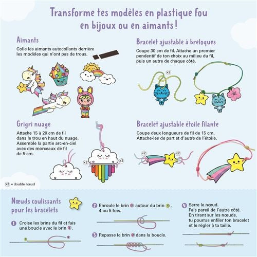 Kit Plastique Fou Mes Créations Kawaii disponible chez Joy Cadeaux