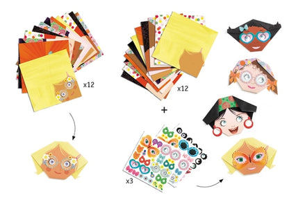 Activité de pliage papier pour fabriquer des animaux marins en origami