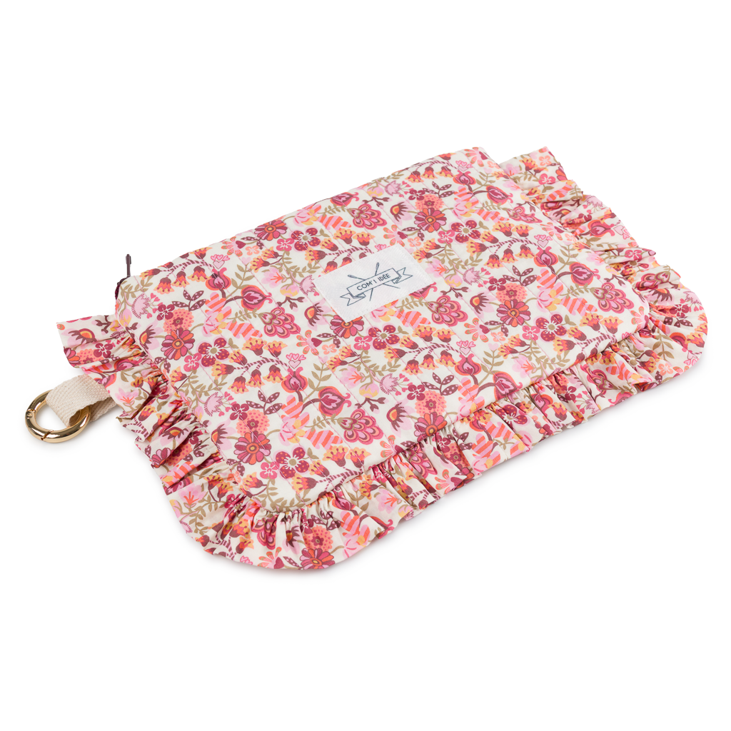 Kit pochette froufrou Dolorès – Kit couture DIY Liberty Fabri Com'1 Idée