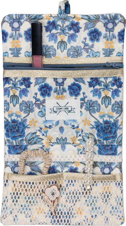 Kit Couture Pochette Beauté “Paulette” – Liberty & Matelassé Coton DIY Com'1 Idée