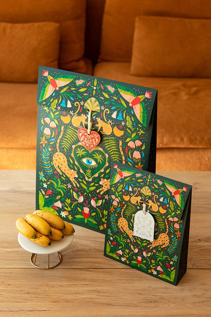 Pochette cadeau Green Jungle | Emballage cadeau tropical All the Ways to Say All the ways to say