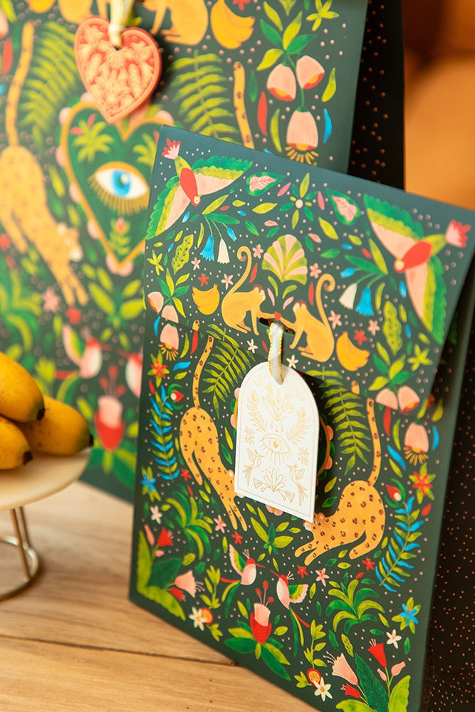 Pochette cadeau Green Jungle | Emballage cadeau tropical All the Ways to Say All the ways to say