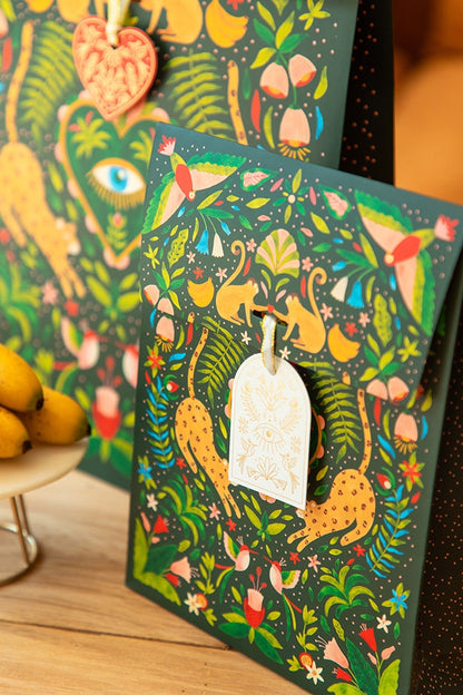 Pochette cadeau Green Jungle | Emballage cadeau tropical All the Ways to Say All the ways to say