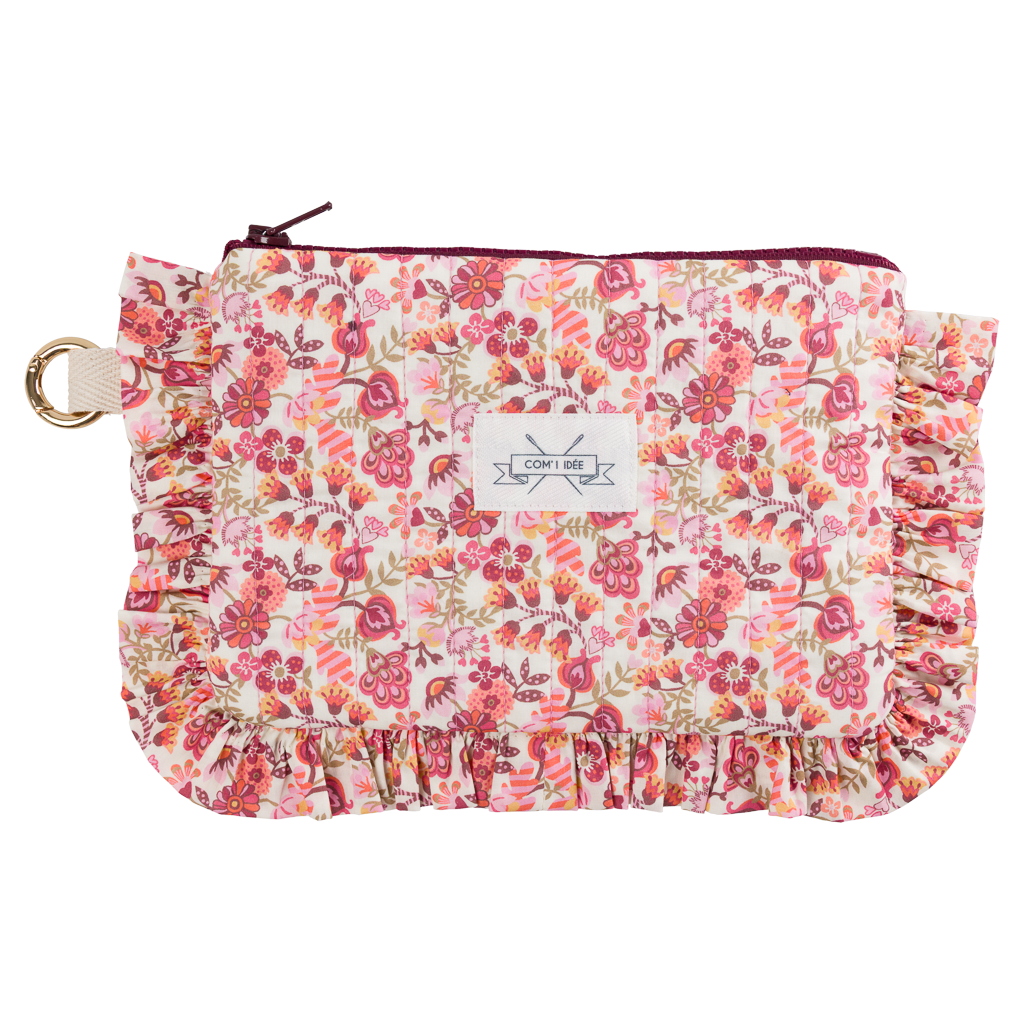 Kit pochette froufrou Dolorès – Kit couture DIY Liberty Fabri Com'1 Idée