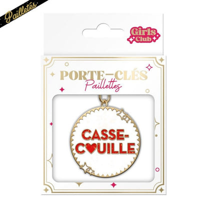 Porte-Clés Paillettes Casse-Couille – Cadeau Femme Fun & Original JOY!