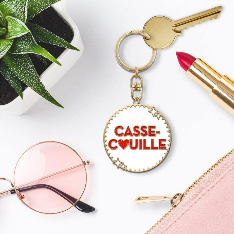 Porte-Clés Paillettes Casse-Couille – Cadeau Femme Fun & Original JOY!