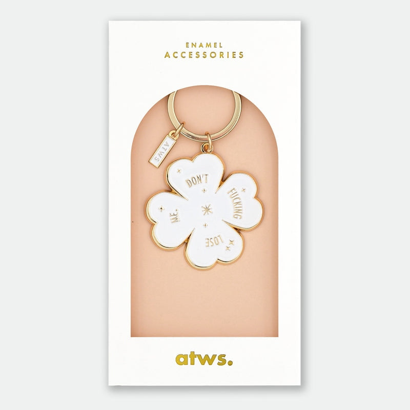 Porte-clés Don't Lose Me en émail doré – accessoire fun pour clés All the ways to say