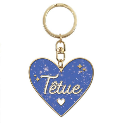 Porte-clés cœur paillettes Têtue – Porte-clés brillant et fun | Joy Cadeaux JOY!