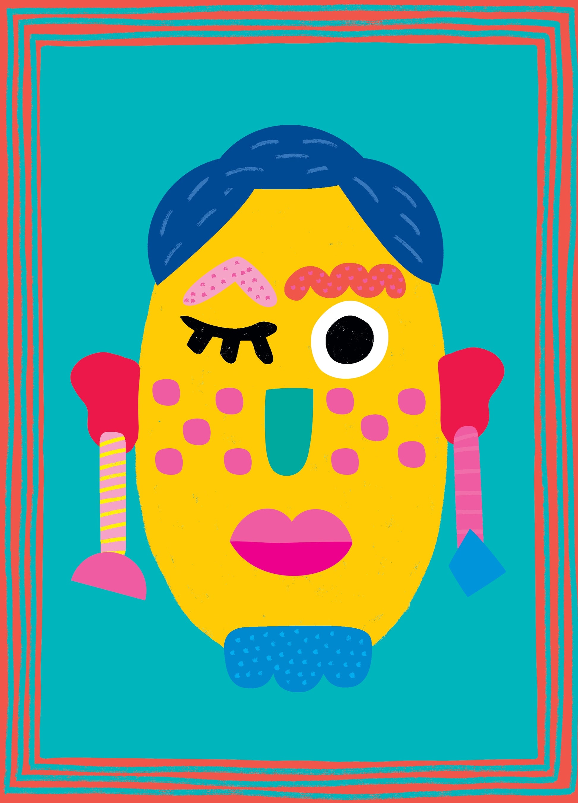 FUNNY PORTRAITS – Kit créatif 8 portraits rigolos dès 3 ans | OMY x Gallimard les Ateliers OMY & Gallimard Jeunesse