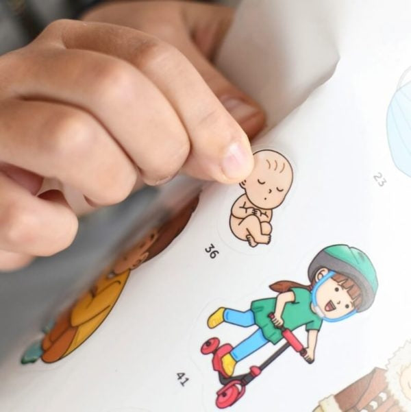 Poster éducatif Corps Humain Poppik – Poster géant à stickers dès 3 ans (bilingue) poppik