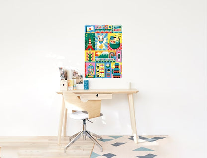 Poster Créatif JAPON + 270 Stickers – Activité Créative dès 8 ans poppik