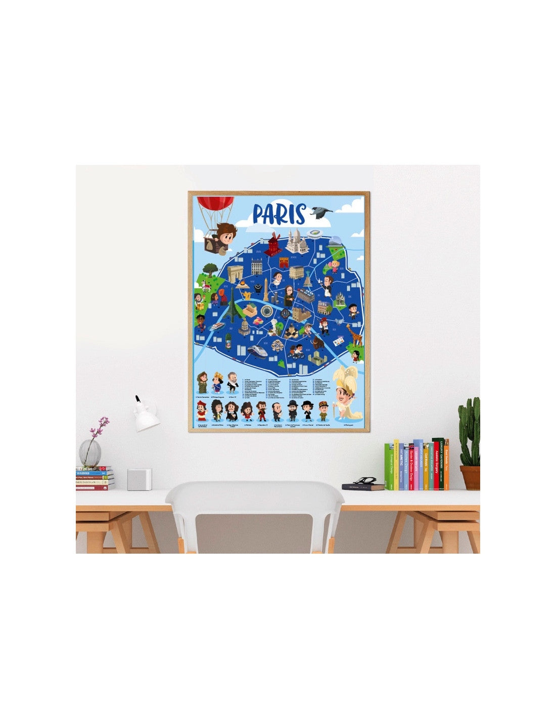 Poster Poppik “Paris” (Quelle Histoire) + 53 stickers repositionnables – Dès 7 ans poppik