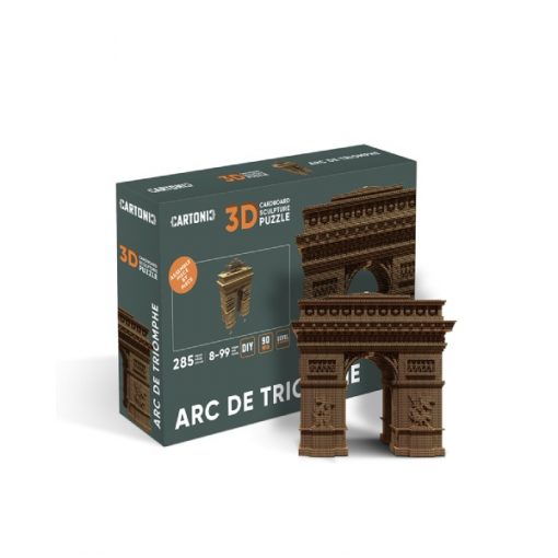 Puzzle 3D Arc de Triomphe – Sculpture en Carton Recyclé CARTONIC Cartonic