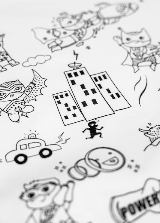 Pyjama à Colorier "Super Héro" – Garçon | Coffret créatif JOY! avec feutres lavables JOY!