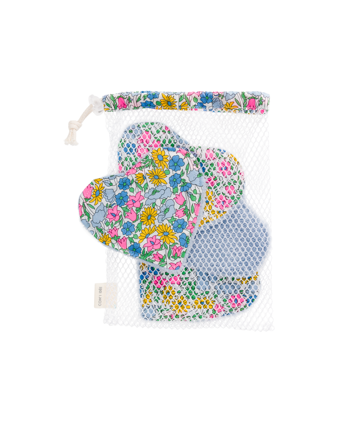 Kit Couture Lingettes Lavables Cœur & Filet Amélie – DIY Zéro Déchet Liberty Com'1 Idée
