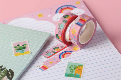 Washi Tape Arc-en-Ciel Nuage – Ruban Adhésif Kawaii Bullet Journal Studio Inktvis B.V.