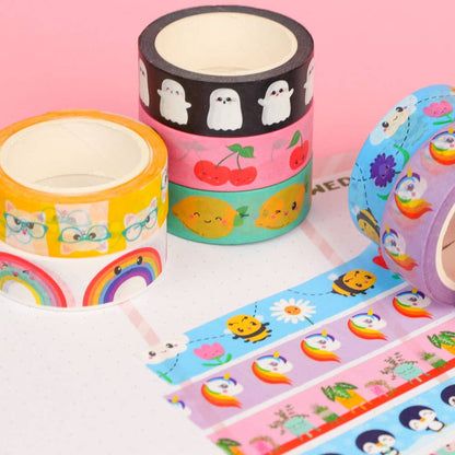Washi Tape Cerises – Ruban Adhésif Kawaii Scrapbooking & Bullet Journal Studio Inktvis B.V.