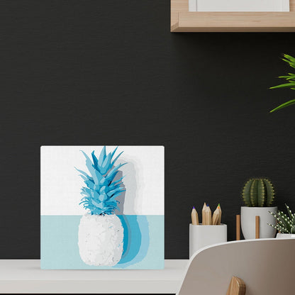 Mini Peinture par Numéros 20x20cm avec cadre Ananas Figured'art