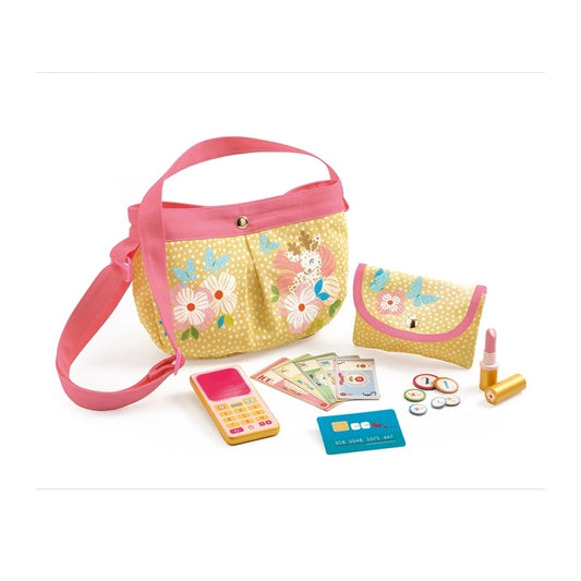 Sac & Accessoires Orelia Djeco – Jeu d'Imitation avec Sac à Main et Accessoires Djeco