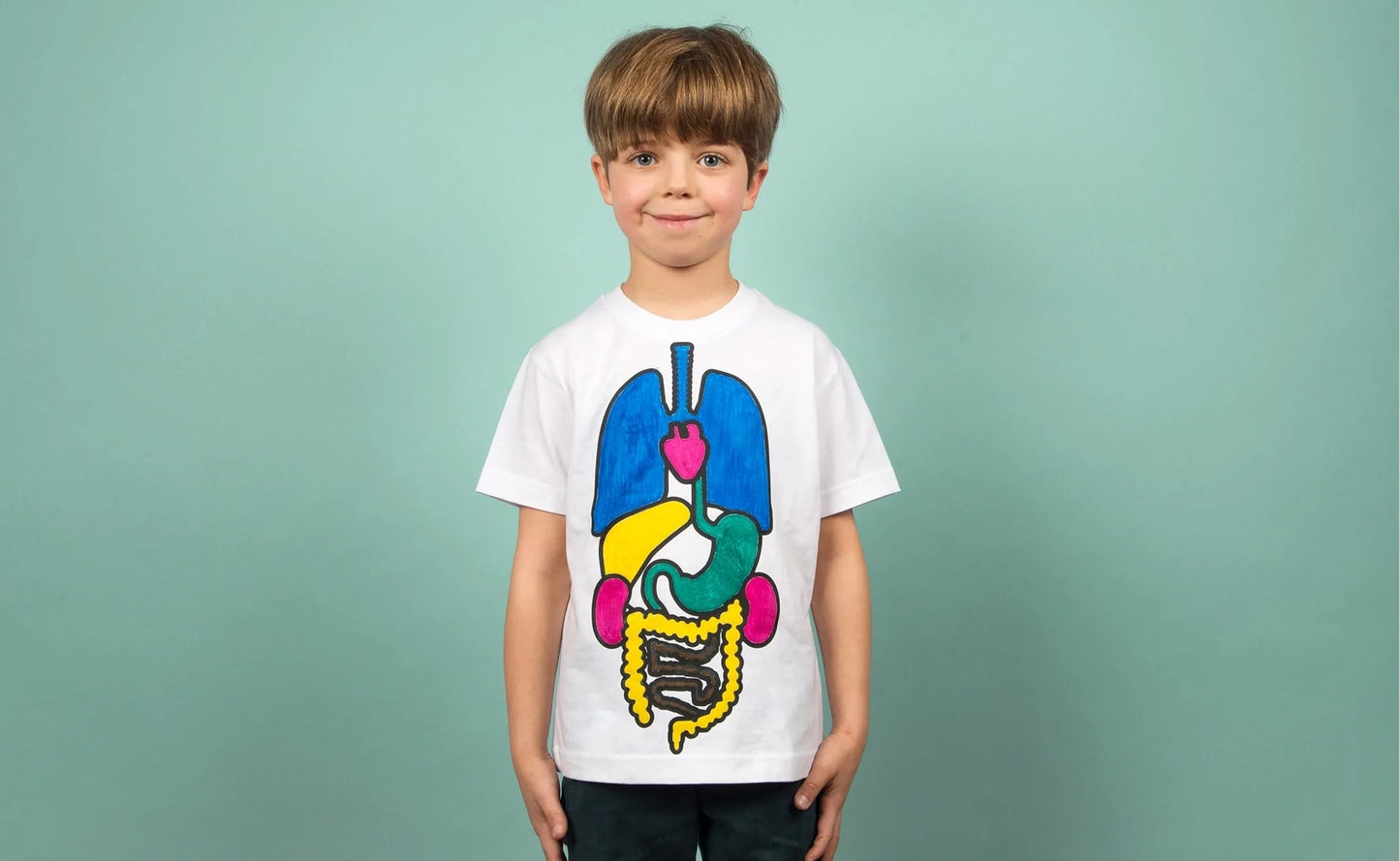 Colorie tes organes sur un tee-shirt - taille 8 ans KOA KOA