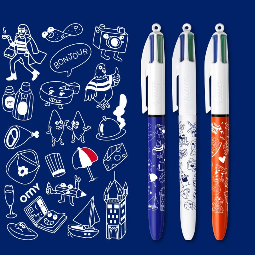 BIC x OMY - COFFRET 3 STYLOS FRANCE omy