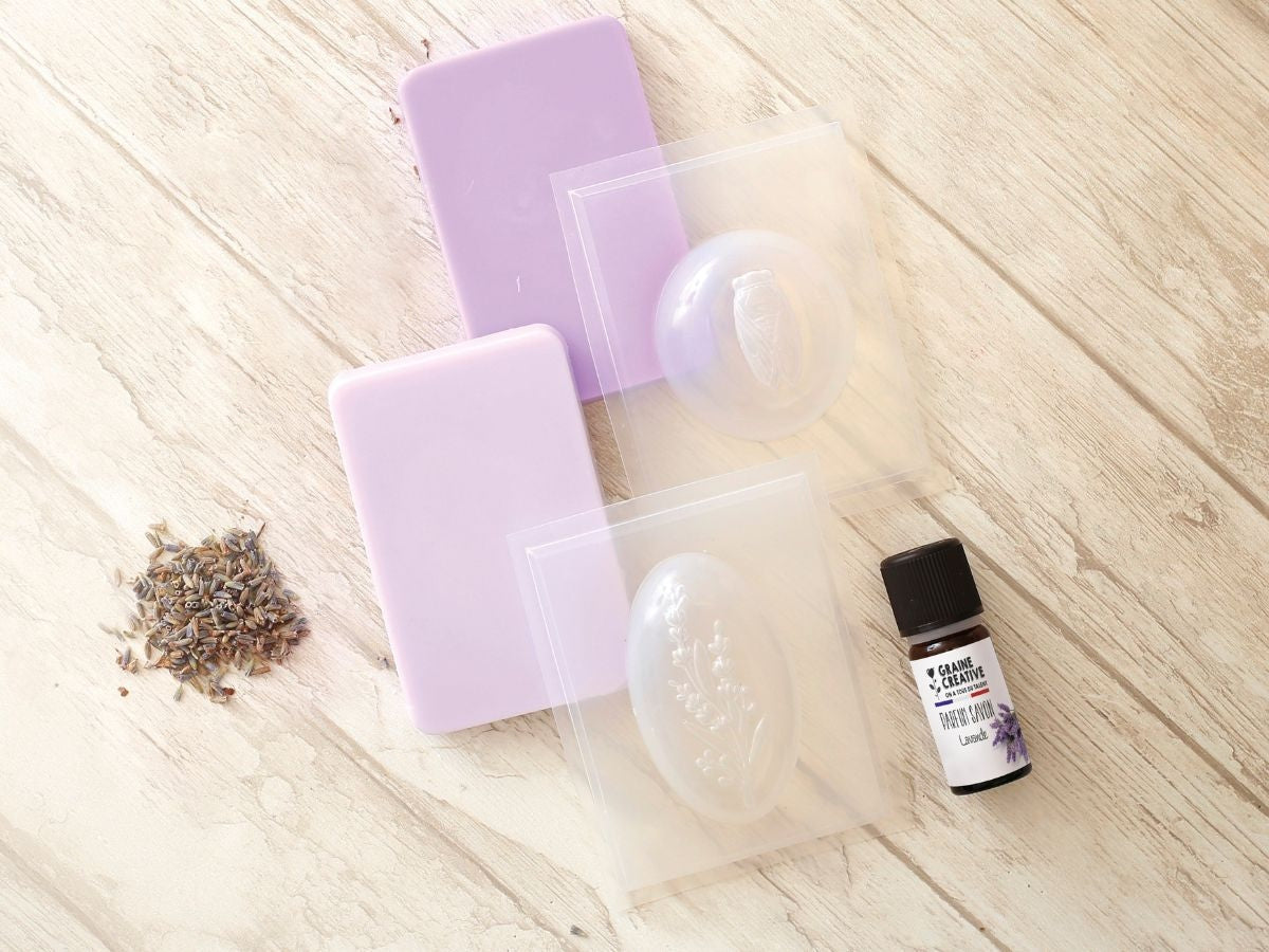 Kit DIY Savons Lavande – Savons parfumés maison à fabriquer soi-même GRAINE CREATIVE