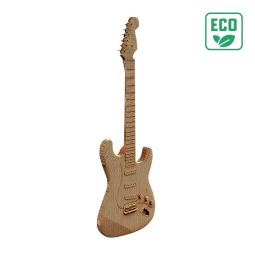 Puzzle 3D Guitare – Sculpture en Carton Recyclé CARTONIC Cartonic