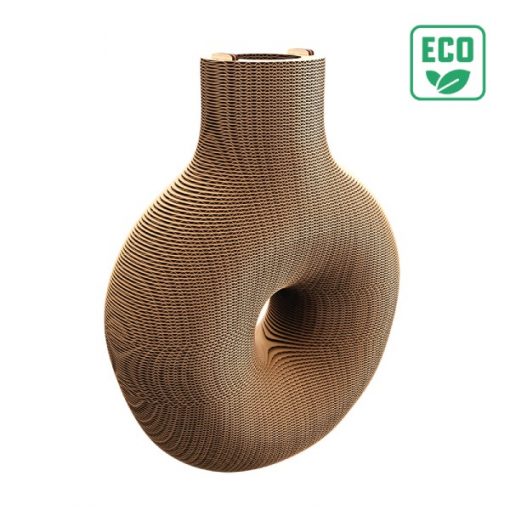Puzzle 3D Vase Nordique – Sculpture en Carton Recyclé CARTONIC Cartonic