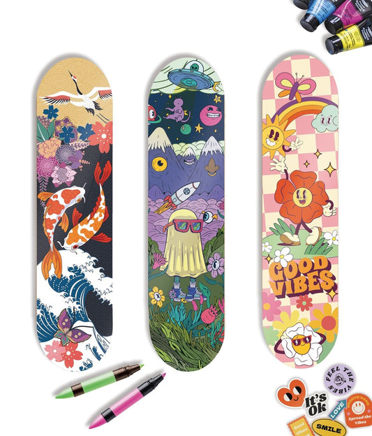 Skate à Décorer – Planche Créative DIY pour Déco Murale Originale GRAINE CREATIVE