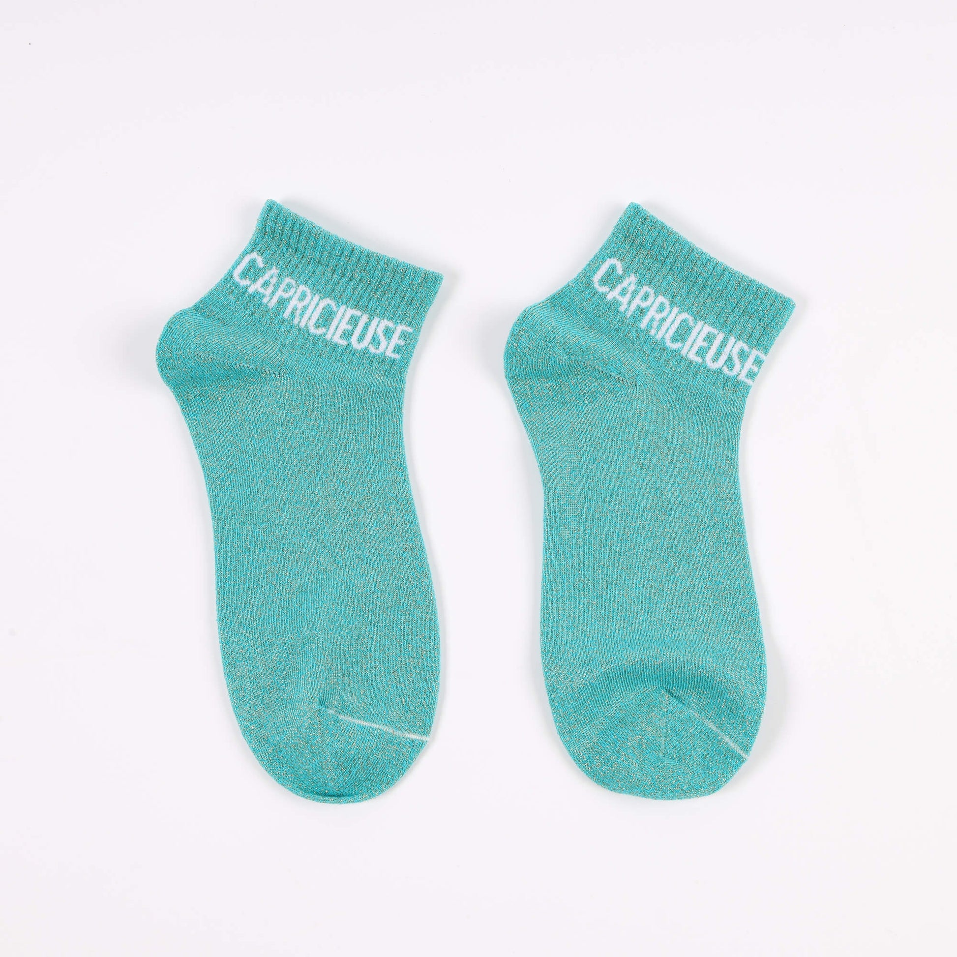 Socquettes CAPRICIEUSE à Paillettes – Message Fun & Féminin (36-42) JOY!