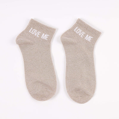 Socquettes à Paillettes LOVE ME – Message Romantique & Tendance (36-42) JOY!