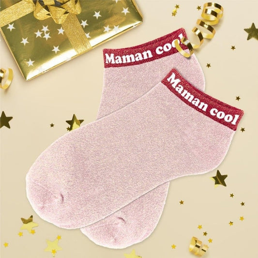 Socquettes pailletées Maman cool fantaisie taille unique 36/42